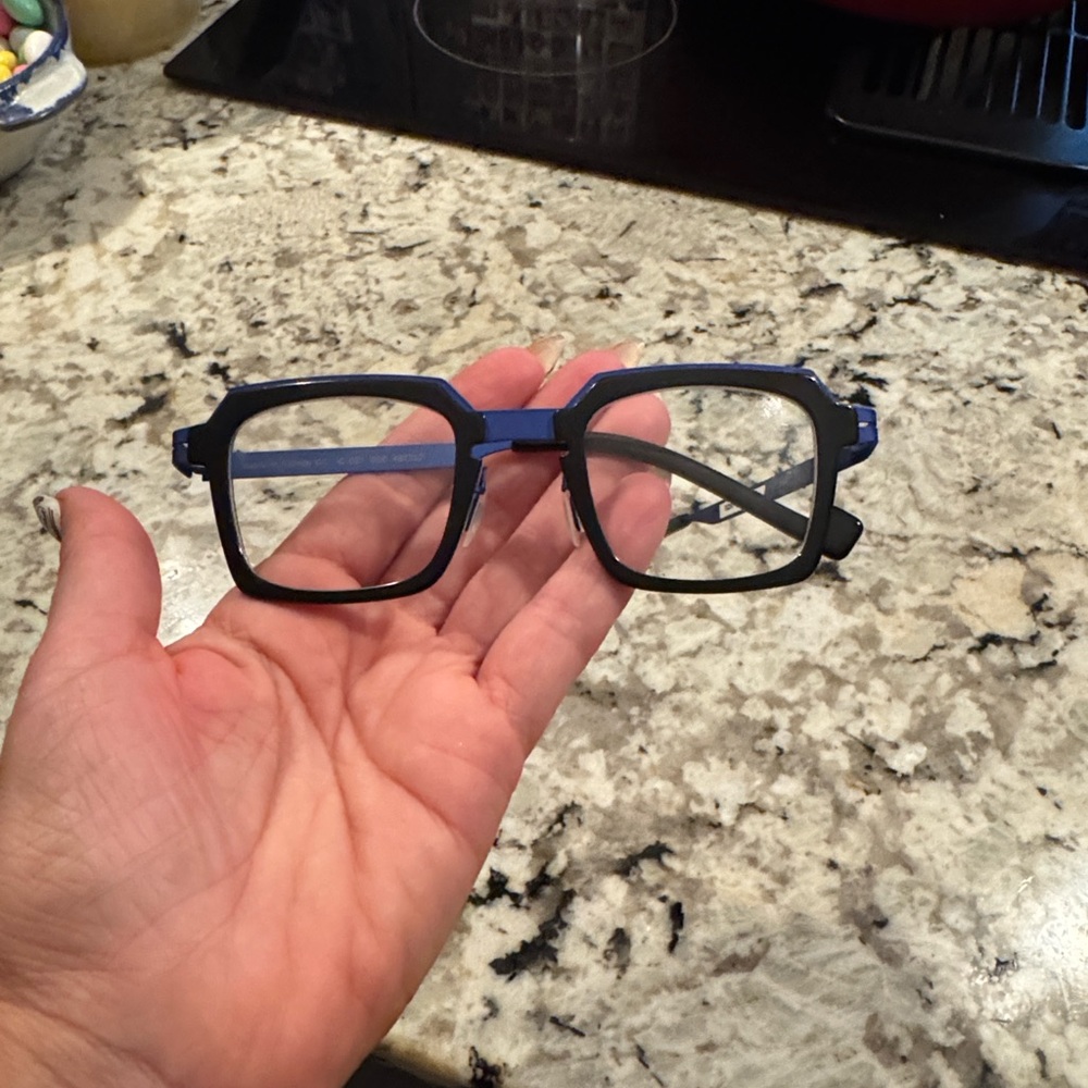 Stylish Blue and Black Women's Glasses